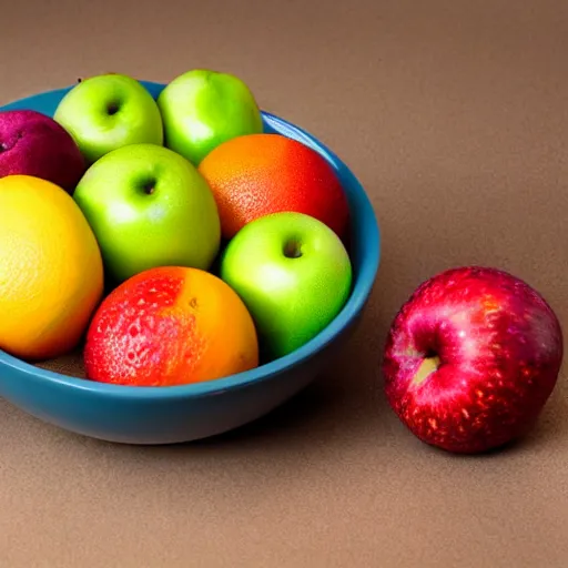 Prompt: bowl of fruit, high definition