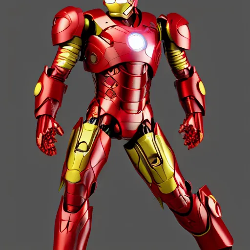 Image similar to majoras mask as an iron man suit, intricate, hyper detailed, realistic, cinematic lighting, ultrarealistic raytracing, vray, 5 5 mm