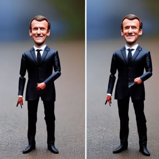 Image similar to emmanuel macron action figure