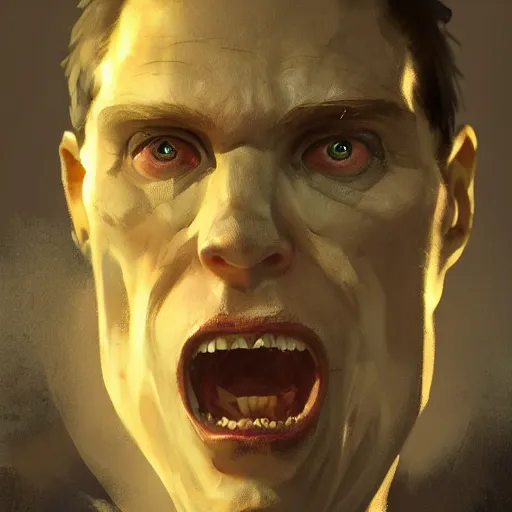 Image similar to a portrait of jerma985 by Greg Rutkowski, digital art, horror, trending on artstation, anime arts, featured on Pixiv, HD, 8K, highly detailed, good lighting, beautiful, epic, masterpiece - H 768