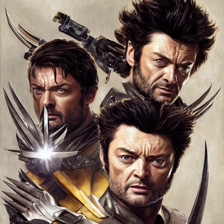 Image similar to Karl Urban as Wolverine, highly detailed, digital painting, artstation, concept art, smooth, sharp focus, illustration, ArtStation, art by artgerm and greg rutkowski and alphonse mucha and J. C. Leyendecker and Edmund Blair Leighton and Katsuhiro Otomo and Geof Darrow and Phil hale and Ashley wood and Ilya repin and Charlie Bowater