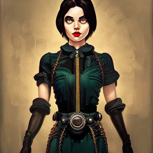 Image similar to Lofi Bioshock portrait Pixar style by Tristan Eaton Stanley Artgerm and Tom Bagshaw