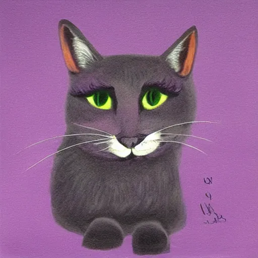 Image similar to purple cat