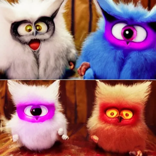 Prompt: “ demonic murderous furbies ”