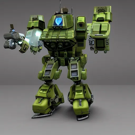 Image similar to fat space military mech