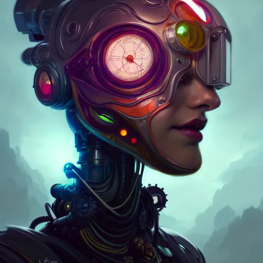 Image similar to the sage, whirwind of fire, tiara, robotic, android, cyborg, cyberpunk face, steampunk, by loish, d & d, fantasy, intricate, elegant, highly detailed, colorful, vivid color, digital painting, artstation, concept art, art by artgerm and greg rutkowski and ruan jia