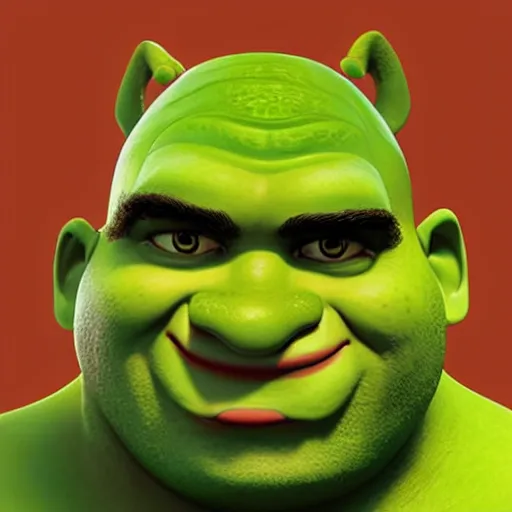 Prompt: nikocado as Shrek,portrait , DreamWorks