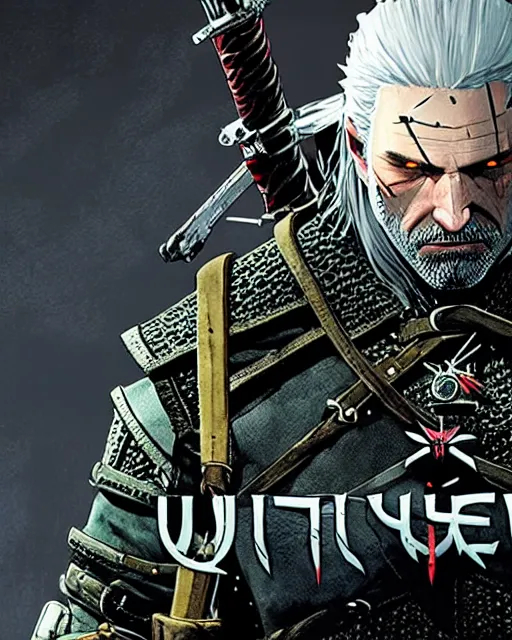 Prompt: witcher boxart by yoji shinkawa and yoji shinkawa and yoji shinkawa and yoji shinkawa