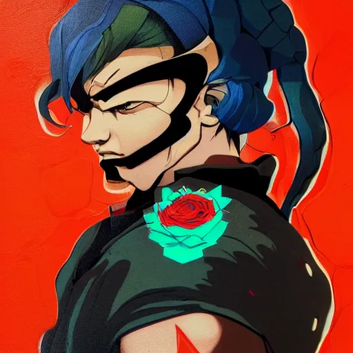 Image similar to Claw of Street Fighter 4 profile picture by Sachin Teng, asymmetrical, Organic Painting , Claw, Mask, Violent, Dark, Roses Background, Snake Tattoo, Powerful, geometric shapes, hard edges, energetic, graffiti, street art:2 by Sachin Teng:4