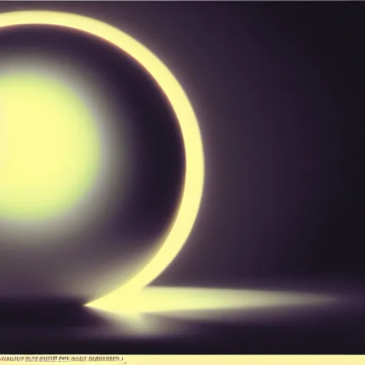 Image similar to Ray tracing, reflective orb, magic, by Greg Rutkowski