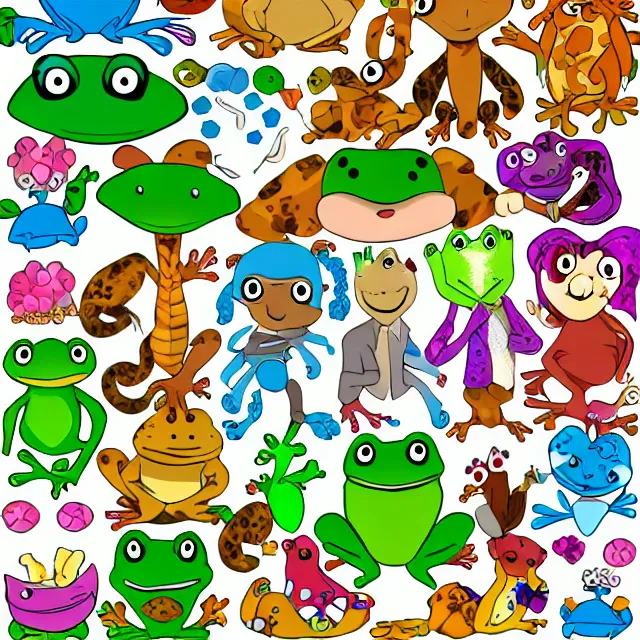 Image similar to animal, frog, character, clip art