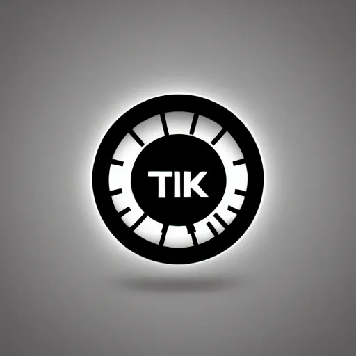 Image similar to new tik-tok logo,logo design,high contrast,cyberpunk