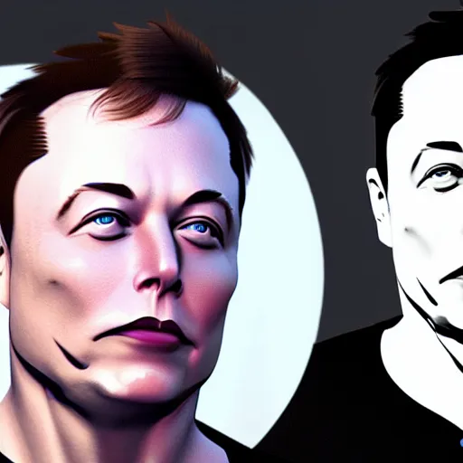 Prompt: low-poly model from 2002 of Elon Musk in a videogame