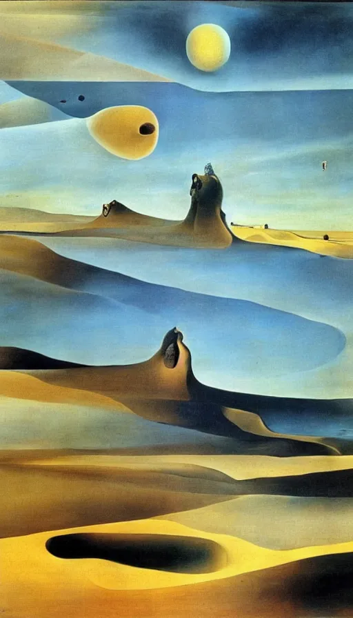 Image similar to the desert of Arrakis by Salvador Dali