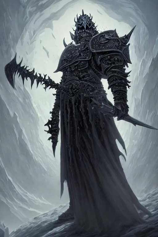 Prompt: an undead lich king, wide angle, super highly detailed, professional digital painting, artstation, concept art, smooth, sharp focus, no blur, no dof, extreme illustration, Unreal Engine 5, Photorealism, HD quality, 8k resolution, cinema 4d, 3D, beautiful, cinematic, art by artgerm and greg rutkowski and alphonse mucha and loish and WLOP