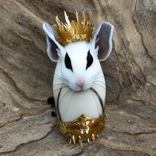 Image similar to rat king white marble with gold accents by ellen jewett