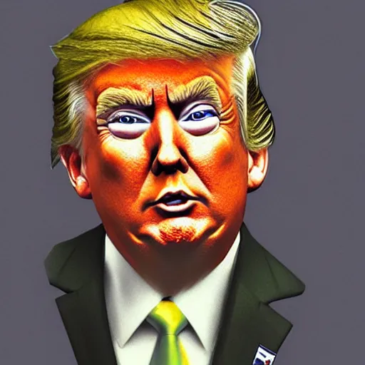 Prompt: donald trump as a bong, photorealistic