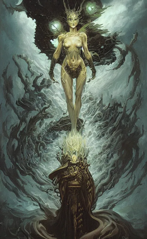 Image similar to storm ghost wizard, frazetta, mohrbacher