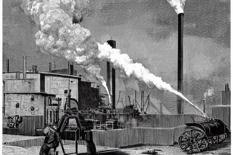 Image similar to industrial revolution smoke