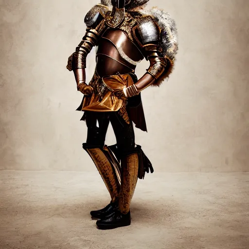 Image similar to a portrait of a beautiful young male wearing an alexander mcqueen armor made of caramel, photographed by andrew thomas huang, artistic