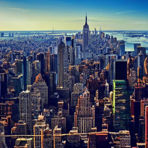 Image similar to view of New York from the jungle