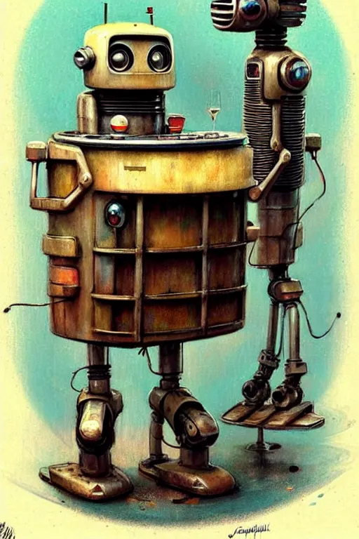 Image similar to ( ( ( ( ( 1 9 5 0 s retro future robot android tiki bar. muted colors. ) ) ) ) ) by jean - baptiste monge!!!!!!!!!!!!!!!!!!!!!!!!!!!!!!