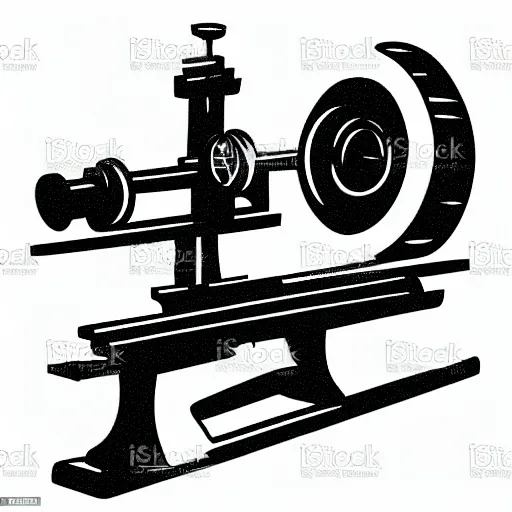 Image similar to lathe, vector art