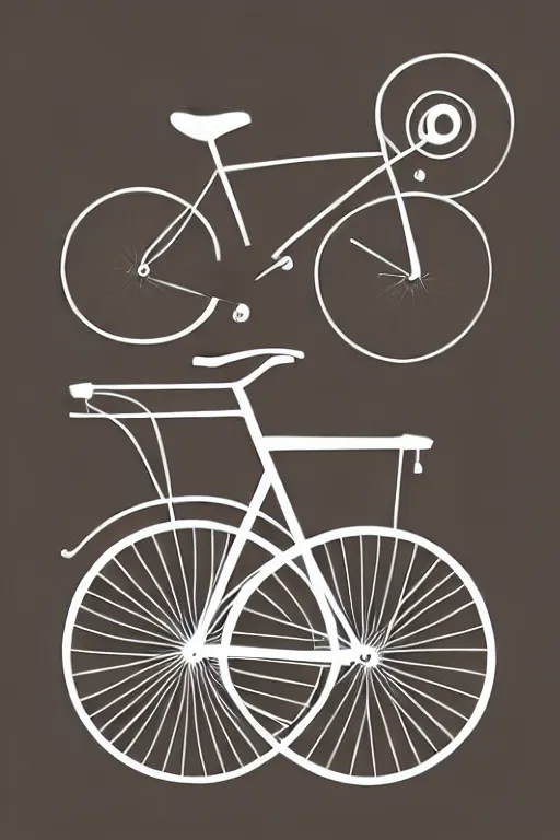 Prompt: minimalist boho style art of a bike, illustration, vector art