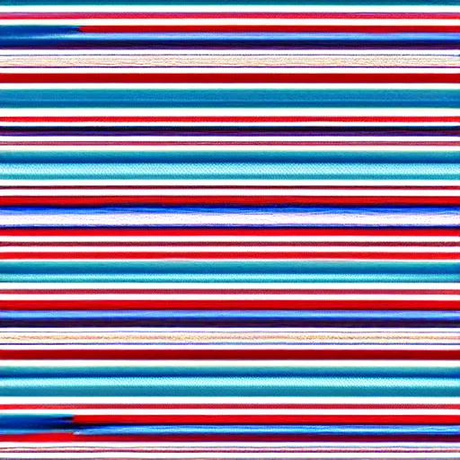 Prompt: zebra with blue and red stripes