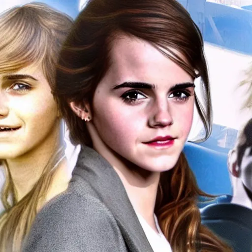 Image similar to the teenage offspring of henry cavill and emma watson, hyper detailed, realistic, photographic