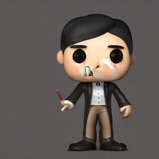 Image similar to jose rizal as a pop funko, 3 d octane render,