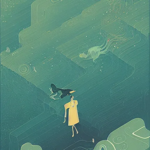 Image similar to illustration of Courage, by Victo Ngai and James Gilleard