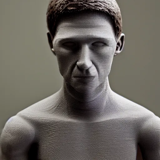 Image similar to a 3D printed human