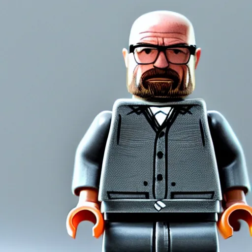 Image similar to walter white lego figure realistic photo