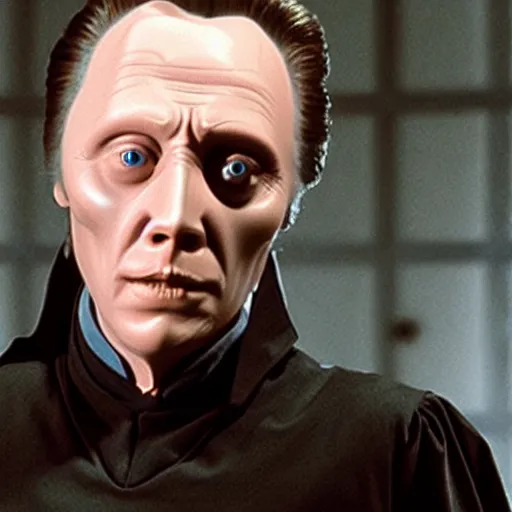 Image similar to christopher walken as lord voldemort