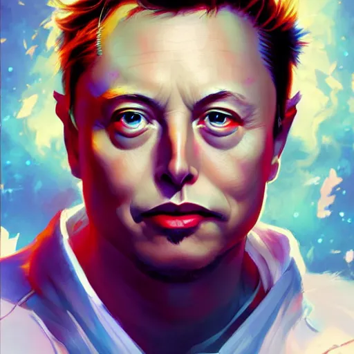 Prompt: anime portrait of elon musk as a yedi by Stanley Artgerm Lau, WLOP, Rossdraws, James Jean, Andrei Riabovitchev, Marc Simonetti, and Sakimichan, trending on artstation