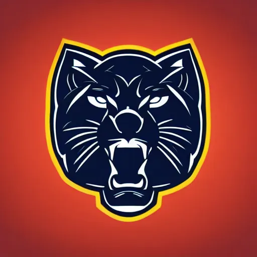 Image similar to sports logo detailed vector panther