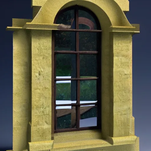 Image similar to 3D windows game from the 19th century