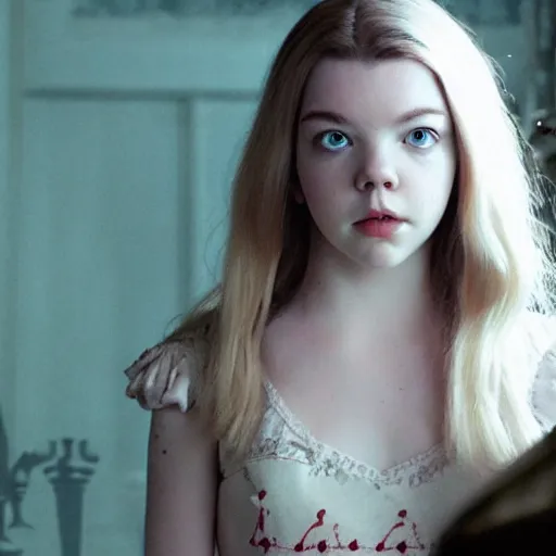 Prompt: chess piece of anya taylor - joy