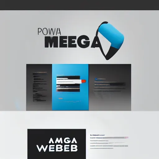 Image similar to Mega Web Radio for mobile logo of a radio online Company, minimal, abstract, soft color scheme