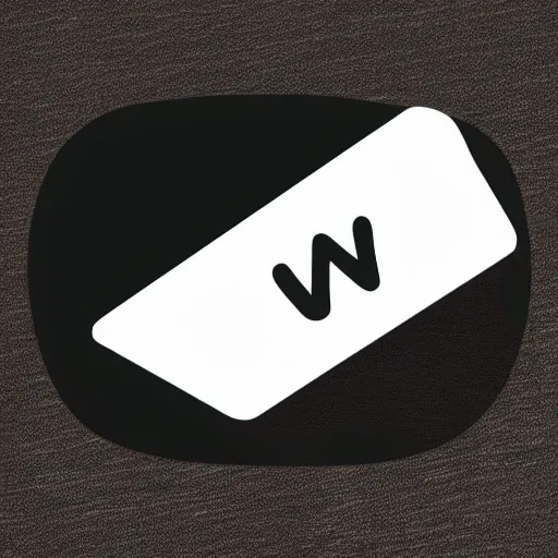 Image similar to letter w abstract logo, horizontal line