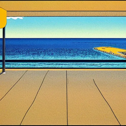 Prompt: Okinawa Sky by Hiroshi Nagai