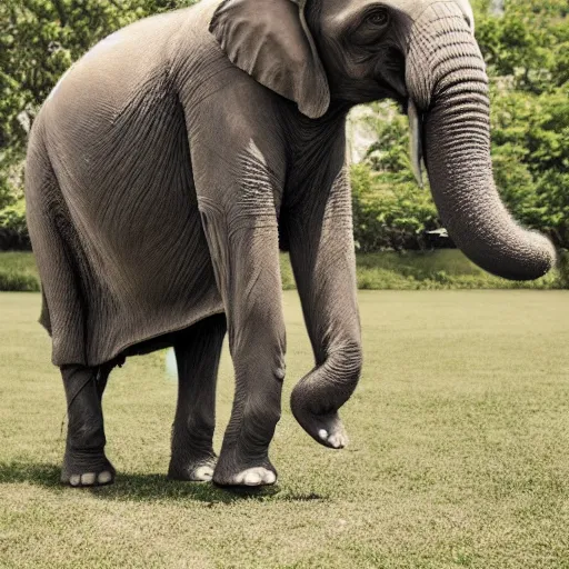 Image similar to a dog riding an elephant, photography,