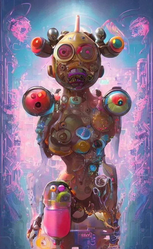 Image similar to lofi BioPunk Pokemon Phanpy portrait Pixar style by Tristan Eaton_Stanley Artgerm and Tom Bagshaw,