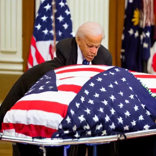 Prompt: joe bidens corpse