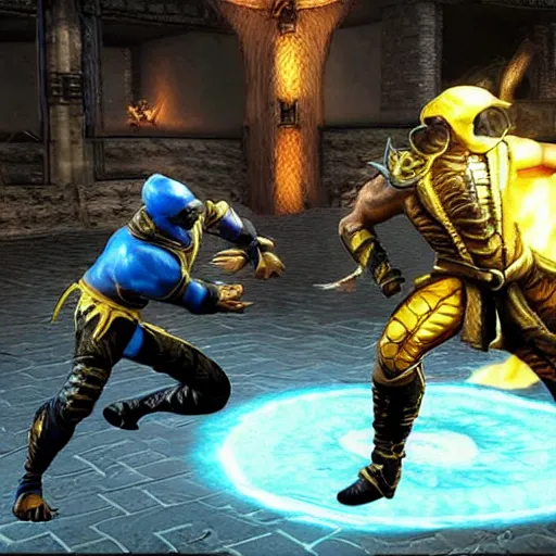 Prompt Scorpion and Sub-Zero from Mortal Kombat X