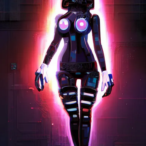 Image similar to A pixel art of a cyberpunk cyborg girl with big and cute eyes, fine-face, realistic shaded perfect face, fine details. Very anime style. Realistic shaded lighting poster by Ilya Kuvshinov katsuhiro, magali villeneuve, artgerm, Jeremy Lipkin and Michael Garmash, Rob Rey and Kentarõ Miura style, trending on art station