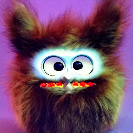 Prompt: evil demonic furby