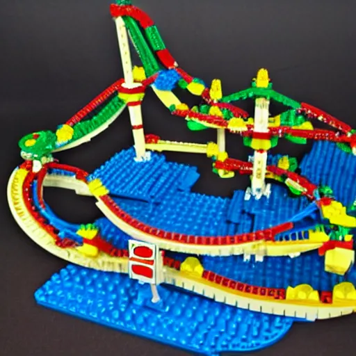Image similar to rollercoaster lego set