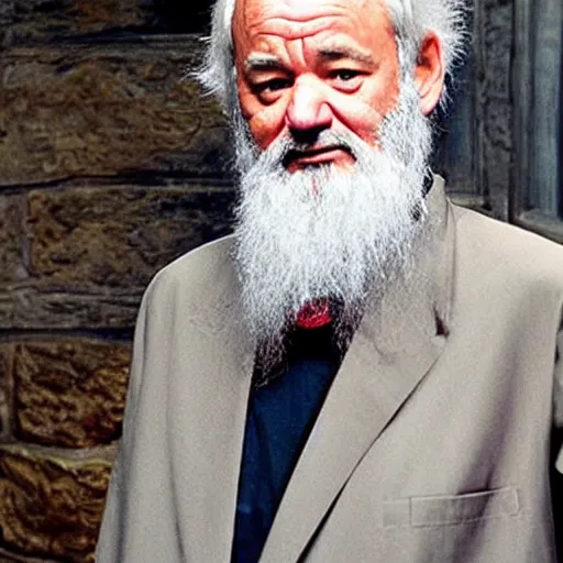 Image similar to bill murray plays a dumbledore in harry potter